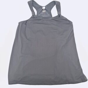 Juno Active AquaSport Tankini Swim Top Solid Black Plus Size 3X Racerback